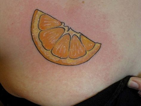 Orange Slice Tattoo, Fruit Tattoo, Waist Tattoos, Tattoo For Son, Orange Slice, Symbolic Tattoos, Orange Slices, Body Mods, Tattoos With Meaning