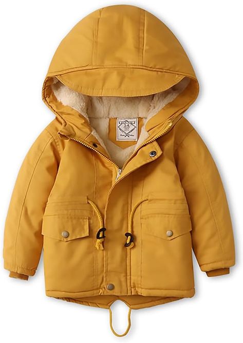 Amazon.com: ADO Stap Toddler Boys Hooded Plush Cotton Winter Jacket Windbreaker Coat: Clothing, Shoes & Jewelry Baby Boy Coat, Print Outerwear, Winter Baby Boy, Baby Boy Jackets, Boys And Girls Clothes, Boy Outerwear, Baby Coat, Baby Jacket, Winter Kids