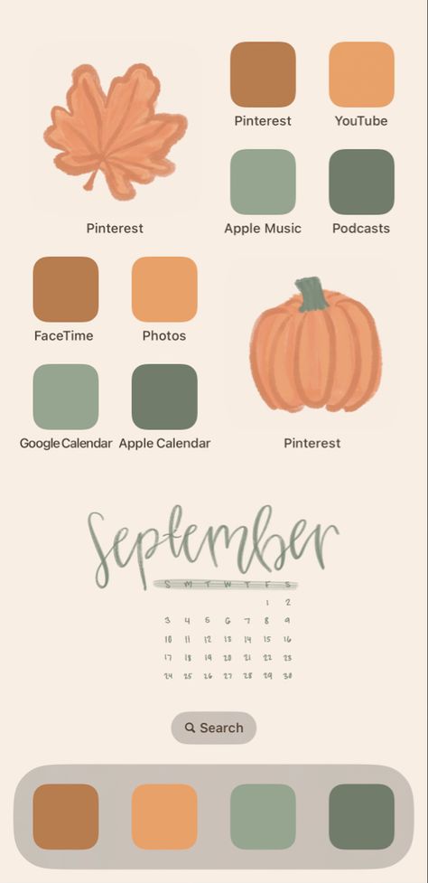 Cute Fall Home Screen Ideas, September Fall Wallpaper Aesthetic, Fall Wallpaper Aesthetic Widgets, Fall Theme Background Aesthetic, Fall Wallpaper Aesthetic Home Screen, September Background Iphone, Fall Iphone Wallpaper Layout, Fall Phone Inspiration, Phone Homepage Ideas