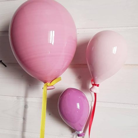 CERAMIC BALLOONS Ceramic Balloon Decorative Balloons wall Balloons ceramic Balloons Balloons Gifts Christmas Pink - Etsy Ceramic Balloon, Flower Wall Hanging Decor, Room Hanging Decor, Diy Paper Wall Hanging, Balloons Wall, Paper Wall Hanging, 3d Wall Decor, Christmas Pink, Balloon Sculptures