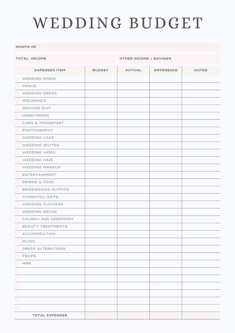 Wedding Checklist Printable Free, Wedding Budget Checklist Printable, Wedding List Checklist Budget, List For Brides Wedding Planning, Cheap Wedding Checklist, Wedding List Checklist Planners, Wedding Planner Checklist Free Printable, Wedding List For Bride, Wedding Budget Planner Printable Free