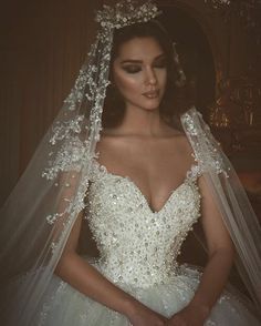 Wedding dress and vail A Wedding Dress, Princess Wedding Dresses, Princess Wedding, Wedding Veils, Beautiful Wedding Dresses, Ball Gowns Wedding, Dream Wedding Dresses, Ball Gown Wedding Dress, Gown Wedding Dress