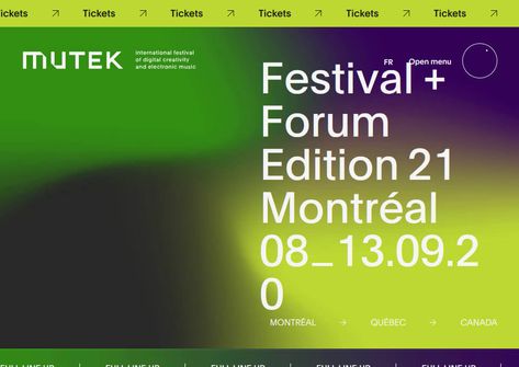 Site Design Website, Techno Festival, Electronic Music Festival, Gallery Website, Festival Tops, Interaction Design, App Ui, Interactive Design, Electronic Music