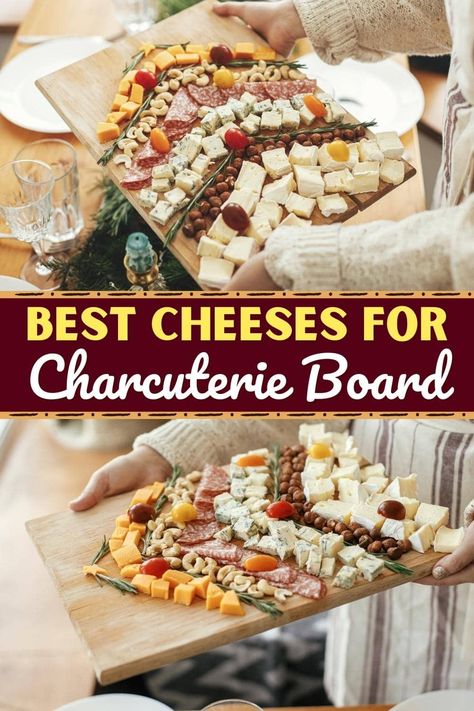 The best cheeses for charcuterie boards include classic cheddar and creamy Brie. But for the best cheese board around, you need a mix of soft and hard. What Do You Need To Make A Charcuterie Board, What Cheese To Use On A Charcuterie Board, Cheese Veggie Board, Good Cheese For Charcuterie Board, Cheese And Meat Charcuterie Board Ideas, Cheese Dips For Charcuterie Board, Soft Cheeses For Charcuterie, What To Pair With Brie Cheese, What Cheese For Charcuterie Board