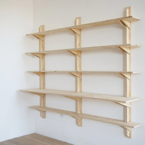 Nyc Rooms, Shoe Organization, Store Shelves Design, Homemade Modern, Living Room Aesthetic, Front Wall Design, Room Bookshelf, Shelves Design, Plywood Shelves