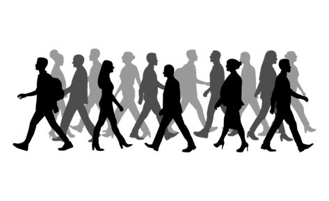 People Sillhoute, People Walking Silhouette, Crowd Silhouette, Crowd Walking, Human Walking, Silhouette Figures, Silhouette Of People, Walking Silhouette, Walking Cartoon