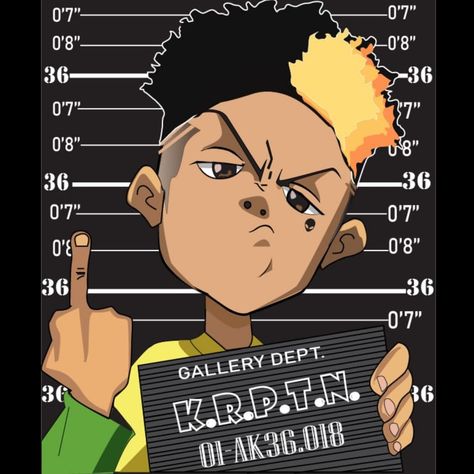 Most Wanted Mugshot illustration The Boondocks, Most Wanted, Mug Shots, Graffiti, Anime, Quick Saves, Art