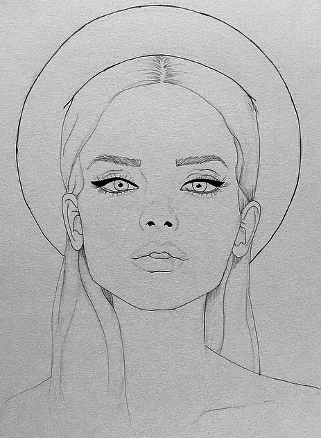 Fashion illustration Fashion Illustration Face, Fashion Design Drawing, Girl Drawing Sketches, Drawing Faces, Contour Drawing, Face Sketch, Diy Tattoo, Arte Inspo, Pencil Art Drawings