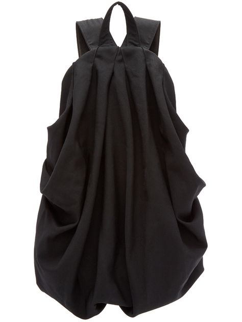 Wool Backpack, Designer Backpacks For Women, Bag Interior, Black Drapes, Sac Week End, Yohji Yamamoto, Mode Inspiration, Diy Bag, Cloak