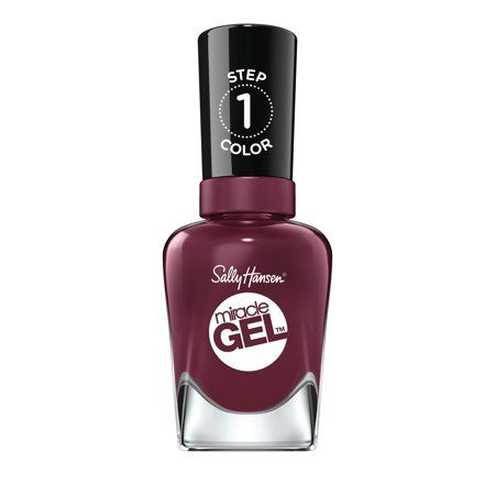 Sally Hansen -Miracle Gel -V-Amplified -0.5 -fl oz, Red Sally Hansen Gel, Sally Hansen Miracle Gel, Gel Nails At Home, Gel Nail Colors, Gel Top Coat, Pink Nail, Uv Lamp, Sally Hansen, Nail Supply