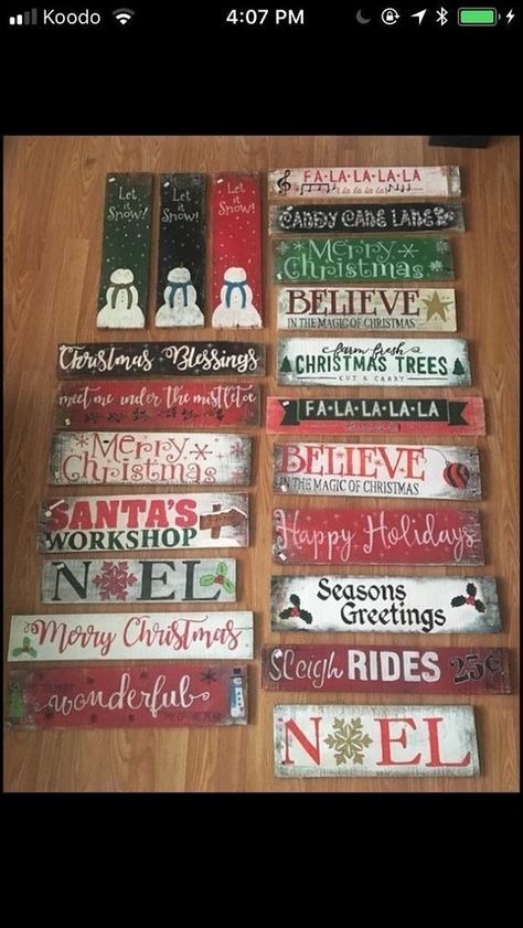 Easy Diy Christmas Decor, Ideas For Front Porch, Diy Christmas Decor Ideas, Christmas Signs Diy, Christmas Wooden Signs, Diy Christmas Decor, Pallet Christmas, Diy Christmas Decorations Easy, Diy Wood Signs