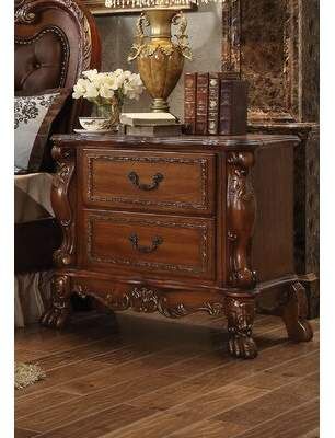 Astoria Grand Dileo 2 Drawer Nightstand Astoria Grand Nightstand Color, Nightstand Brown, Nightstand Wood, Dove Tail, Wooden Nightstand, Studio Color, Upholstered Panel Bed, 2 Drawer Nightstand, Upholstered Panels