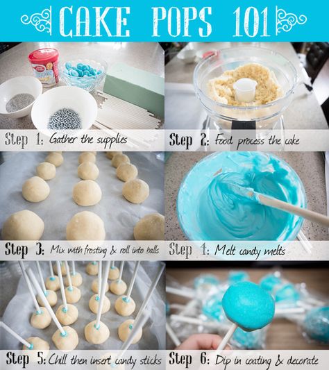 Cake Pops 101 Tutorial - step-by-step instruction on how to make cake pops. Cake Pop Receita, Making Cake Pops, Make Cake Pops, Cakes To Make, Cake Ball, Glaze For Cake, Bake Cakes, Cake Frosting Recipe, Cake Pops How To Make