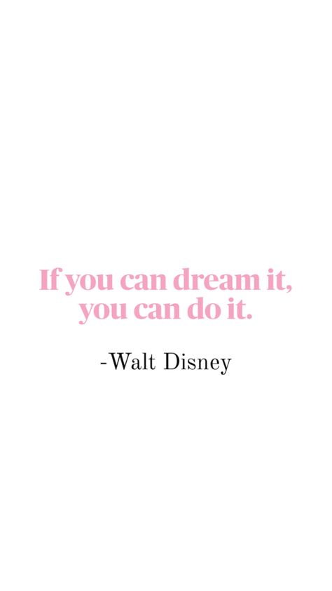 Walt Disney inspirational quote for manifesting affirmations Walt Disney Inspirational Quotes, Manifesting Affirmations, Walt Disney Quotes, Disney Quotes, Inspirational Quote, Walt Disney, You Can Do, Affirmations, Inspirational Quotes