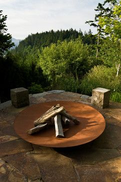 Fire Pits Outdoor Private Garden Design, Corten Steel Garden, Diy Fire Pit Ideas, Backyard Campfire, Fire Pit Gallery, Fire Pit Materials, Metal Fire Pit, Steel Fire Pit, Fire Pit Cover