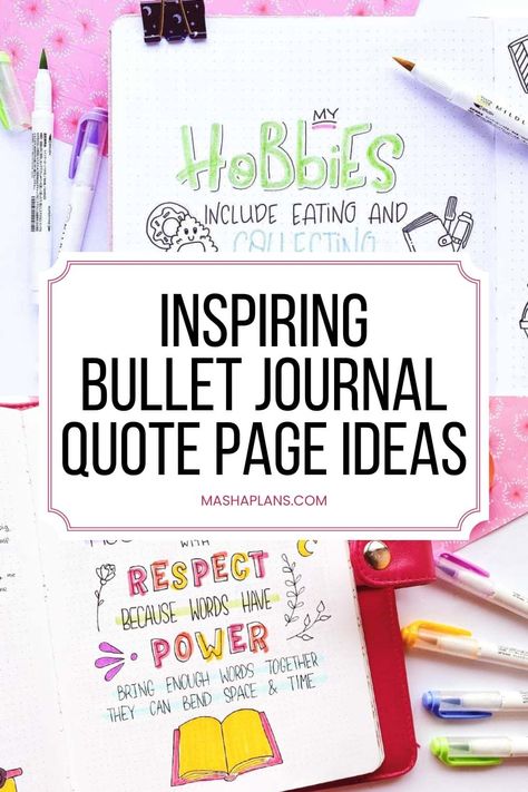 Journal Quote Page Ideas, Bullet Journal Quote Page Ideas, Journal Quote Page, Bullet Journal Quote Page, Quote Page, Bullet Journal Quotes, The Power Of Words, Bullet Journal How To Start A, Power Of Words