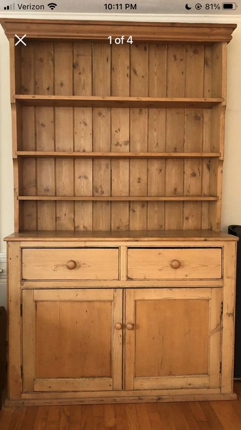 Hutch Pantry Ideas, Canning Cabinet, Gothic Revival Kitchen, Kitchen Hutch Diy, Cedar Farmhouse, Buffet Kitchen, California Country, Cottage Core Kitchen, Farmhouse Bookcases