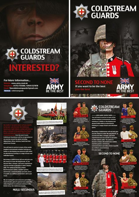 coldstream guards brochure British Army Regiments, Uk Military, British Guard, Larp Costumes, Royalty Family, Coldstream Guards, Best Army, British Army Uniform, Military Poster