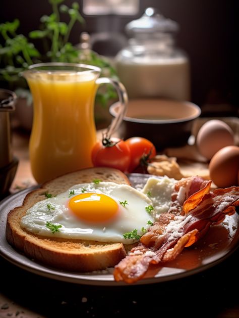 Breakfast Food Styling, Breakfast Toast Photography, Pictures Of Breakfast Food, Breakfast Photography Ideas, Breakfast Food Illustration, Breakfast Images Mornings, Breakfast Photography Morning, English Breakfast Photography, Food Styling Breakfast