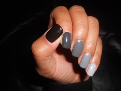 Ombre Nails Grey Gel Nails, Nails Grey, Grey Nail Art, Ombre Gel Nails, Unghie Sfumate, Gray Nails, Grey Ombre, Super Nails, Top Ideas