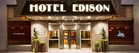 Hotel Edison Nyc, Nyc 2023, St Tropez France, Art Deco Hotel, Nyc Boutiques, Nyc Times Square, Historic Art, Theater District, Nyc Hotels