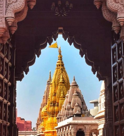 Varanasi Photography Beautiful, Varanasi Photography, Kashi Vishwanath Temple, Kashi Vishwanath, Board Themes, Temple Drawing, Indian Temple Architecture, Black Hd Wallpaper, Fake Window