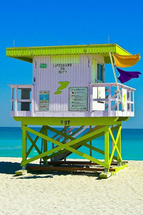 Green Lifeguard Station. Beach Photography. Lifeguard Shack, Lifeguard Station, Lifeguard Stand, Lifeguard Stands, Beach Lifeguard, Life Guard, Lifeguard Tower, Beach Shack, Pink Beach