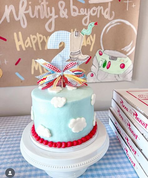 To infinity!! And beyond!! #toystory #toystoryparty #toystorybirthday #toystorycake Two Infinity And Beyond, Two Infinity And Beyond Birthday, Beyond Birthday, Toy Story Cakes, Party Themes For Boys, Toy Story Birthday, Toy Story Party, 2 Birthday, Second Birthday