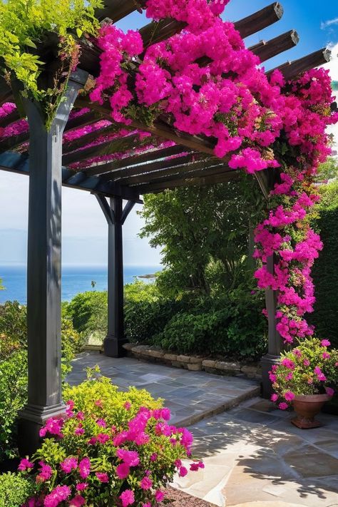 10 Best Climbing Flowers For Pergola Pergola With Climbing Plants, Pergola Planting Ideas, Climbing Roses Pergola, Jasmine Pergola, Floral Pergola, Jasmine Images, Gardenia Plant, Patio Gardens, Rose Arbor