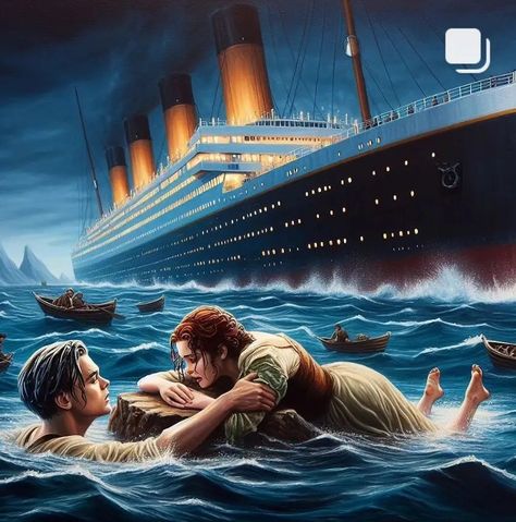 Romantic Paintings Couple, Titanic Poster, Titanic Art, Thor Art, Titanic Ship, King Of Spades, Titanic Movie, Romantic Paintings, Amazing Science Facts