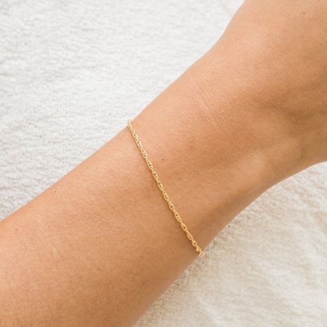 [PaidLink] Dainty Rope Bracelet | Simple And Dainty #diydaintybracelet Rope Bracelets Diy, Rope Anklet, Gold Earrings For Kids, Gold Bracelet Simple, Dainty Gold Bracelet, Everyday Bracelet, Bracelet Simple, Dainty Bracelet, Dainty Bracelets