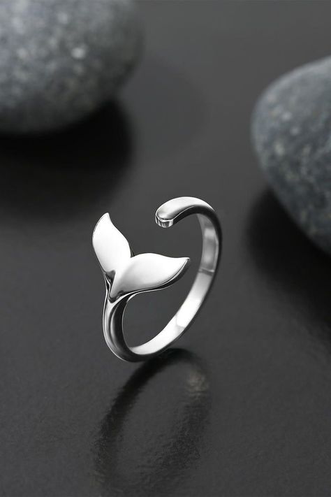 Whale Tail Ring, Whale Ring, Ocean Rings, Ocean Accessories, Silver Ring Design, Whale Jewelry, Ring For Bride, Ocean Ring, Surf Jewelry