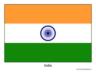 The flag of India. Free to download and print India Flag Pictures, Travel Theme Cake, World Flags With Names, Indian Floral Decor, Flag Pic, Indian Flag Pic, Indian Flag Colors, Maharashtra Day, Pictures Of Flags