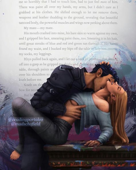 🎨: madschofield Mads Schofield, Charlie Bowater, Feyre And Rhysand, Chapter 55, Bat Boys, A Court Of Wings And Ruin, Sarah J Maas Books, A Court Of Mist And Fury, Throne Of Glass