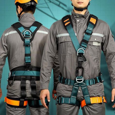 The Full Body Harness offers advanced SAFETY DESIGN PERFORMANCE. During falls, load distribution occurs via shoulder straps and thighs, ensuring user support. Each harness is individually inspected for quality. Lightweight and Comfortable, accommodating 130-310lbs, it promotes unrestricted movement while focusing on safety. Suitable for extended wear. Versatile sizing: Waist 80-140cm (31.49"-55.12"), Leg 60-75cm (23.62"-29.53"). #safetyharness #safety #PPE #safetyfirst #ppesupplier Ppe Equipment, Full Body Harness, Arc Flash, Safety Harness, Industrial Safety, Safety Work, Safety Products, Body Harness, Work Safety