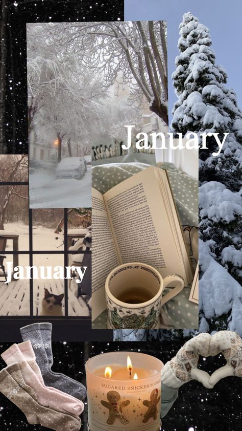 January Aesthetic Collage, January Aesthetic Month, Nature Screensavers, January Moodboard, January Pictures, January Wallpaper, Winter Solstice Celebration, Hello January, Iphone Wallpaper Music