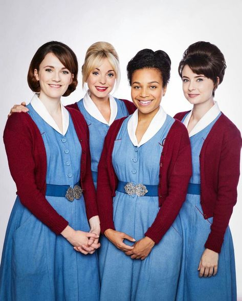 Call the midwife series 7 Call The Midwife Costume, Midwife Quotes, 1960s Hair And Makeup, Helen George, Another Cinderella Story, Tv Clothes, Neonatal Nurse, Masterpiece Theater, Call The Midwife