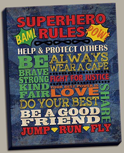 $28.99 *** Check out the image by visiting the link. Note:It is Affiliate Link to Amazon. Superhero Poster Ideas, Superhero Rules, Superhero Name Wall Art, Superhero Prints, Rules Poster, Growth Mindset Quotes, Childs Room, Superhero Theme, Kids Poster