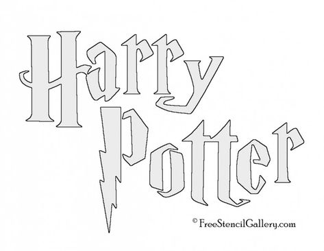 Harry Potter Title Stencil Harry Potter Title, Harry Potter Pumpkin Carving, Harry Potter Stencils, Harry Potter Pumpkin, Harry Potter Coloring Pages, Carving Templates, Harry Potter Logo, Harry Potter Printables, Sublimacion Ideas