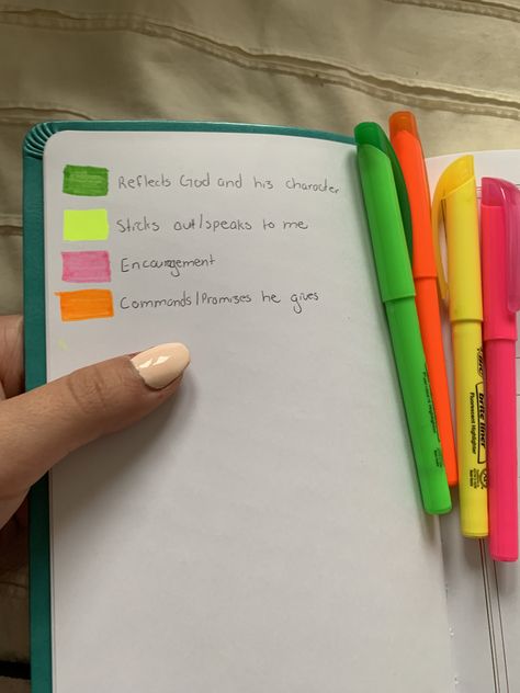 a simple highlighting system to help get the most out of your bible study time Highlighting System Studying, Bible Color Coding System, Bible Highliting Key, Bible Highlighting Key Simple, Bible Highlighter System, Ways To Organize Your Bible, Scripture Highlighting System Lds, Bible Study Color Coding Simple, Bible Highlighting System Study Methods