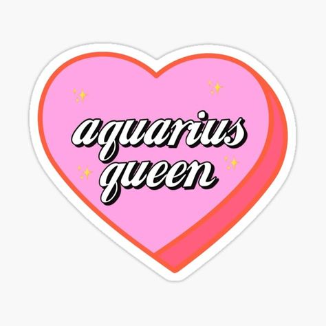 Aquarius Queen by gabyiscool • Millions of unique designs by independent artists. Find your thing. Aquarius Stickers Aesthetic, Aquarius Wallpaper, Aquarius Sticker, Aquarius Szn, Aquarius Girl, Aquarius Aesthetic, Funny Laptop Stickers, Sticker Design Inspiration, Aquarius Sign