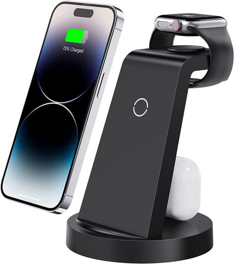 Iphone Wireless Charger, Iphone Charging Station, Wireless Charger Iphone, Phone Charger Station, Apple Watch Charging Stand, Airpods Apple, Wireless Charging Station, Charger Station, Charger For Iphone