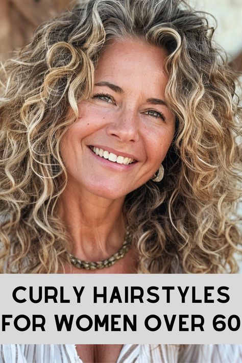 Curly Hairstyles Over 60 Older Women New Looks, Long Hair Styles For 60+ Women, Medium Length Naturally Curly Hairstyles, Hair Styles For Curly Long Hair, Layered Curly Hair Styles, Curly Hair Styles Naturally Medium, Curly Hairstyles For Medium Length Hair, Waves For Medium Length Hair, Layered Curly Hair Medium