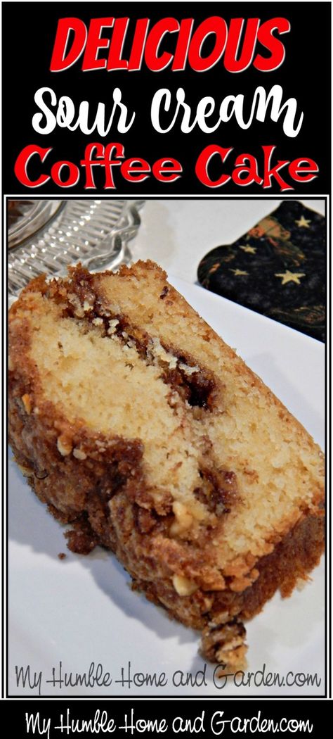 Cake For Two Recipe, Healthy Sour Cream, Coffee Cake Bundt, Breakfast Pancakes Recipe, Coffee Cake Loaf, Nutella Muffin, Make Sour Cream, Muffins Blueberry, Coffee Cake Recipes Easy