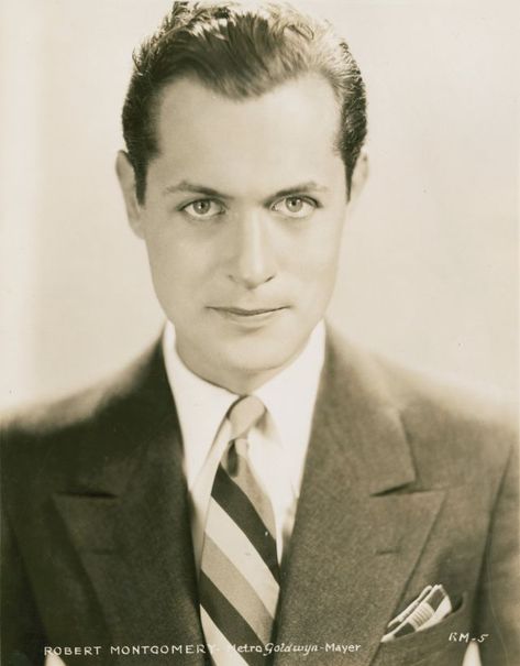 40 Handsome Portrait Photos of Robert Montgomery in the 1930s and ’40s ~ Vintage Everyday Hollywood Lifestyle, Old Hollywood Actors, Robert Montgomery, Leading Men, Actors Male, Classic Movie Stars, Handsome Guys, Hollywood Actors, Humphrey Bogart