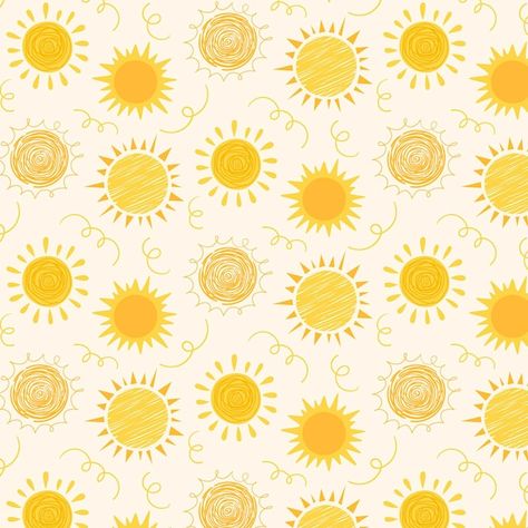 Sol Aesthetic, Sunshine Wallpaper, Sun Background, Sun Wallpaper, Tropical Poster, Sun Pattern, Cute Sun, Scrapbook Background, Moon Pattern