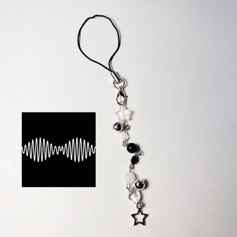 This handmade phone charm is perfect for Arctic Monkeys lovers or even black and white lovers! This phone charm won't break easily. It went through a pull and shake test, and was also dropped from 20ft high. Every order comes with freebies!! Black Phone Charm, White Phone Charm, Alt Style Outfit, Diy Iphone Case, Phone Charms, Anime Accessories, Cute Phone, Black Phone, Fantasy Gowns