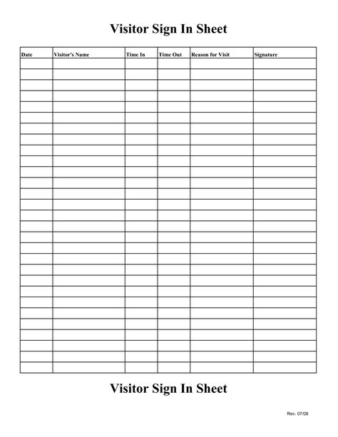 How to create a Visitor Sign In Sheet? Download this Blank Visitor Sign In Sheet template now! Sign Out Sheet, Happy Birthday Flower Cake, Sign In Sheet Template, Sign Up Sheets, Daycare Forms, Sign In Sheet, Building Signs, Bible School Crafts, Newspaper Template