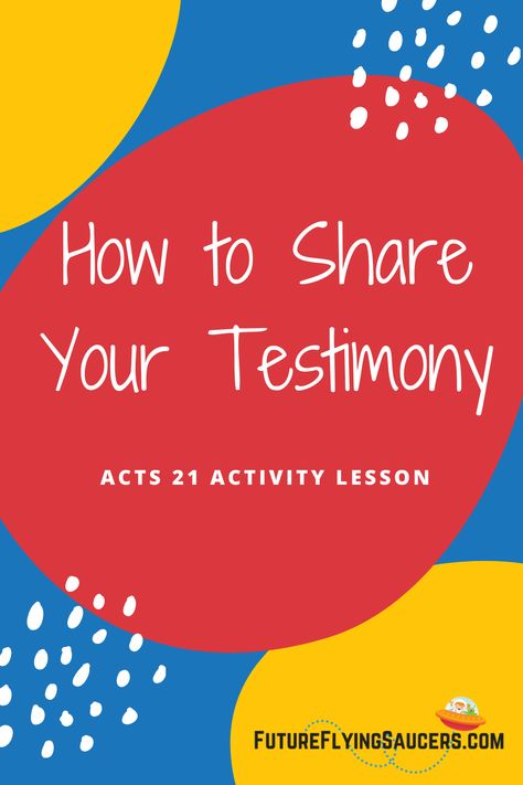 What is a testimony? How do you get one? What should you do with it? Discuss these questions and more with this Acts 21 Bible Activity lesson about Paul in Jerusalem. #BibleLessonForKids #SundaySchool #KidsMinistry #Homeschool Share Your Testimony, Bible Plans, Verse Memorization, Kids Church Activities, Family Ministry, Sunday School Curriculum, Bible Object Lessons, Bible Verse Memorization, Free Crafts