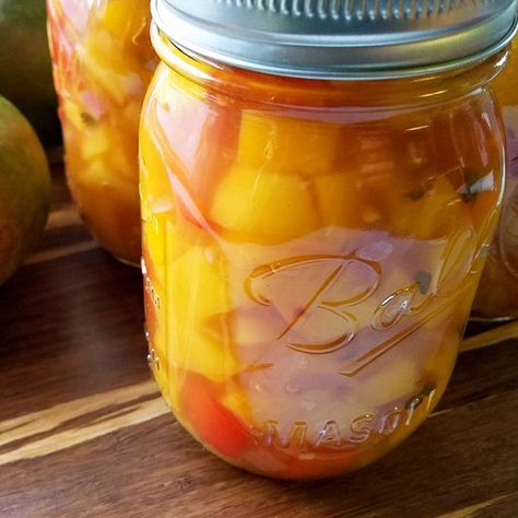 Mango Salsa Recipe For Canning, Canned Mango Salsa Recipe, Canning Mango Salsa Recipe, Canning Fruit Salsa Recipes, Mango Salsa For Canning, Pineapple Mango Salsa Canning Recipe, Canned Mango Salsa, Canning Mango Salsa, Canning Mango